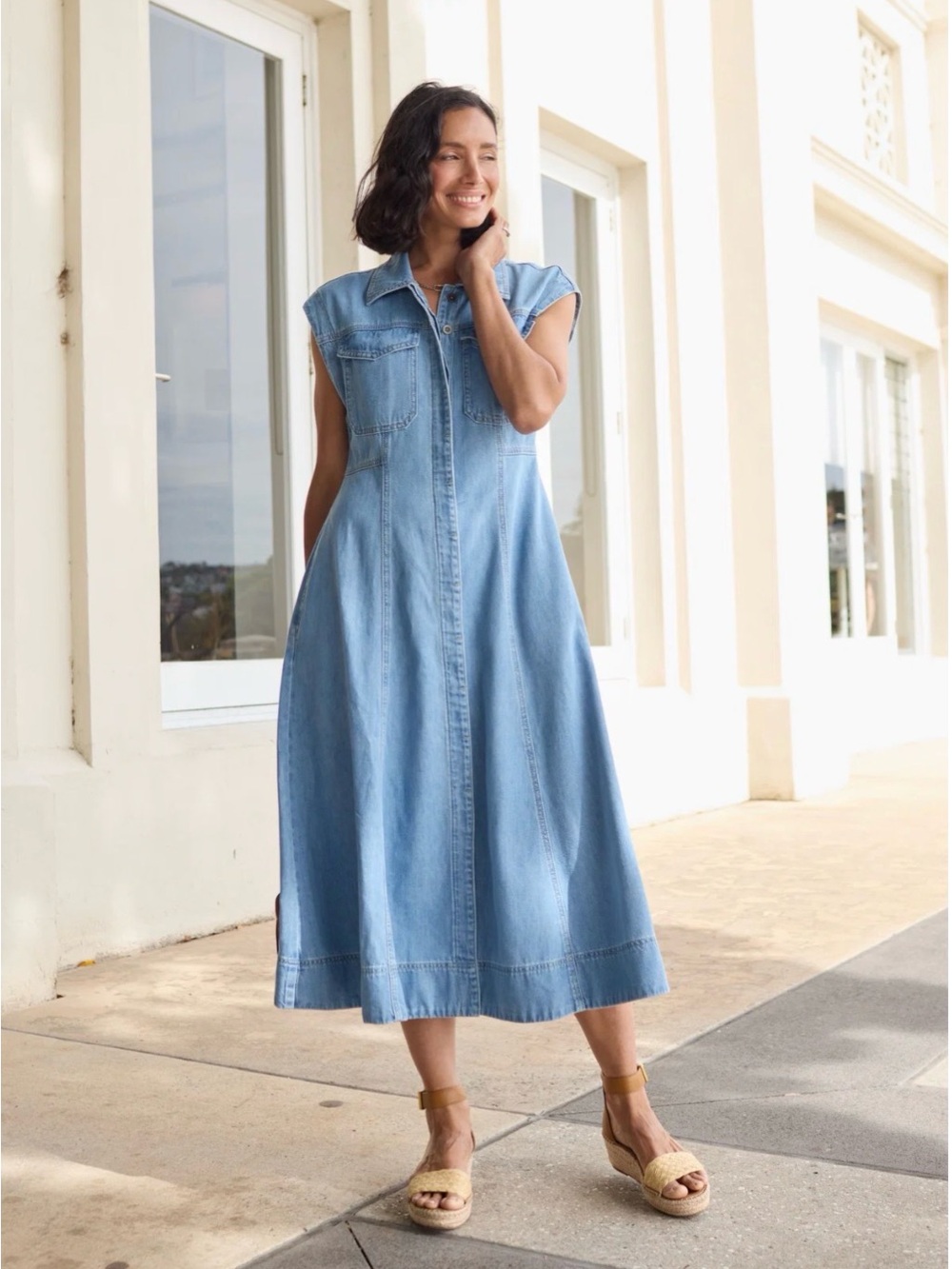 Rumi Denim Shirtdress